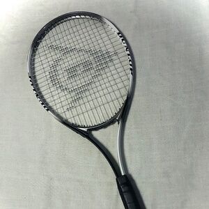 LIKE NEW Dunlop Black and White Tennis Racket